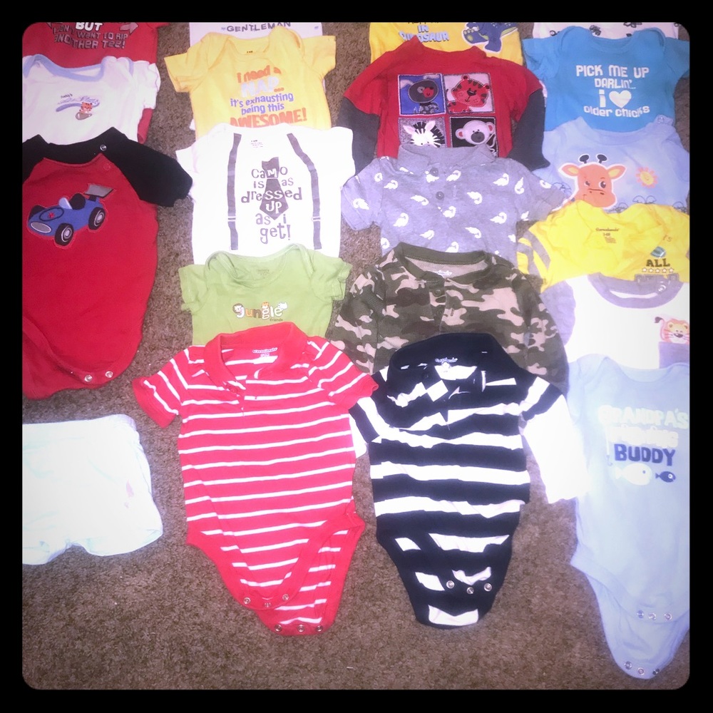 21 onesies 3-6 months selling cheap!!!!